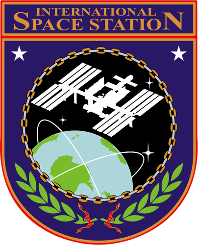Vector tekening van ISS insignia